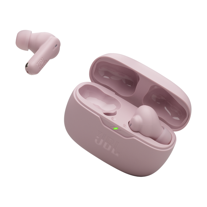 JBL Wave Beam 2 - Pink - True Wireless Noise Cancelling Earbuds - Detailshot 2 image number null